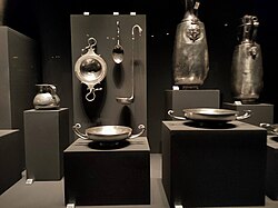 Cocktail accessories dating back to the 4th century BCE. Museum of the Royal Tombs of Aigai, Greece