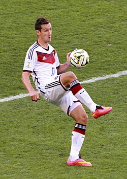 Miroslav Klose is Germany's all-time top scorer with 71 goals.