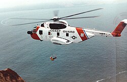 A HH-3F Pelican from the station