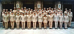 Greene (front row, 7th from left) at the 1967 General Officers' Symposium