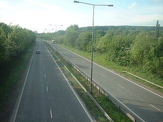 A63(T) trunk road connecting Hull to the M62 motorway in England.