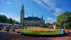 The Peace Palace in The Hague, Netherlands, seat of the ICJ