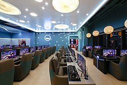 Internet café in Chengdu, China