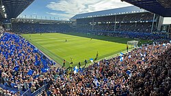 Everton supporters at Goodison Park in August 2022