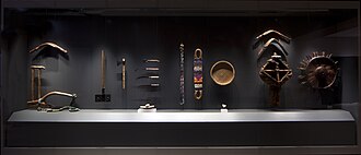 Ancient irrigation system and water channels.[282] Aflaj Gallery, The National Museum of Oman.