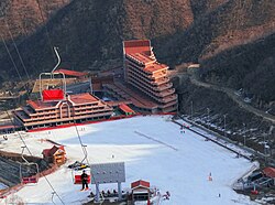 The hotel at the Masikryong Ski Resort.