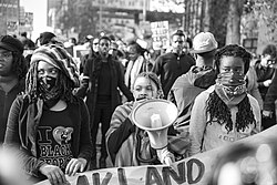 Black Lives Matter demonstration in Oakland, California, December 2014