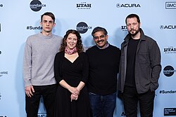 The film crew at the Sundance Film Festival, January 2025