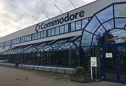 Commodore Werk in Braunschweig, West Germany, its large European HQ
