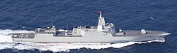 Type 055 destroyer is the largest destroyer class of the People's Liberation Army Navy