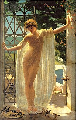 Lesbia, 1878 painting by John Reinhard Weguelin inspired by the poems of Catullus