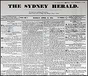 The cover of the newspaper's first edition, on 18 April 1831