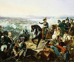 The Battle of Zurich by François Bouchot. French victory over the Austrians and Russians at the Second Battle of Zürich