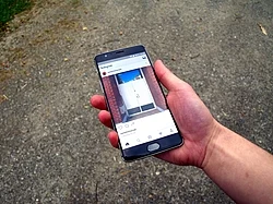 The Instagram app, running on the Android operating system, September 2016