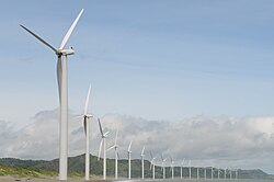 Bangui Wind Farm in Ilocos Norte, Philippines