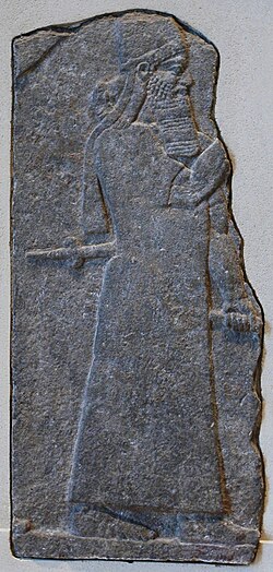 A relief from Nimrud depicting Tiglath-Pileser