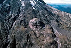 East dome, a lava dome located on the lower east flank of St. Helens, part of the Sugar Bowl Eruptive Period (1800 YA).