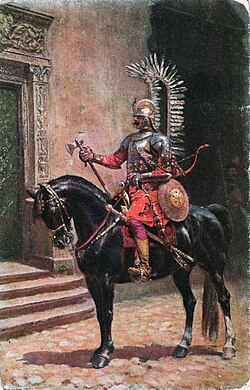 A Polish winged hussar