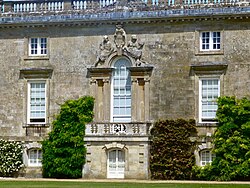 A Venetian window, with blind sides, designed by Isaac de Caus (d.1648)[3] circa 1647, south front of Wilton House, Wiltshire, England