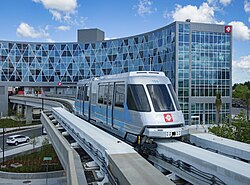 Jacksonville Skyway, one of the few people mover systems in use in the U.S. today, especially outside of an airport setting
