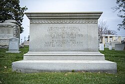 Gravestone in Arlington National Cemetery, Arlington, Virginia