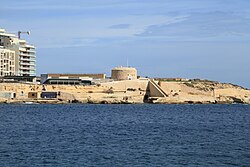 Fort Tigné, which attempted to resist the French invasion and was heavily bombarded in the process