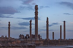 The ruins of Persepolis