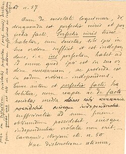 Handwritten document in Latin by Eugenio Pacelli (later Pope Pius XII), 1899