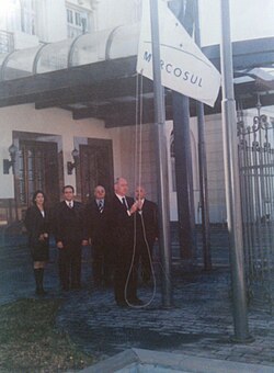 First lifting headquarters of Mercosur in Montevideo (2001)