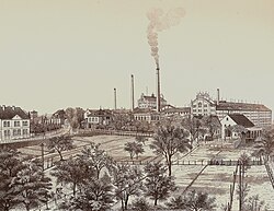 Hoffmann's Stärkefabriken around 1890