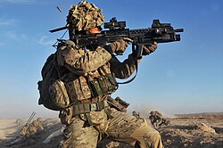 Soldier of 4th Mechanised Brigade in Afghanistan, 2013.