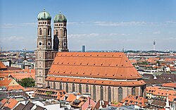 The Frauenkirche, consecrated in 1494, is a landmark and symbol of Munich.