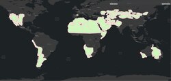 NASA's Earth Surface Mineral Dust Source Investigation (EMIT) map of global mineral dust sources, 2022[112]