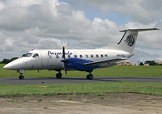 Embraer EMB-120 Brasília reg. PP-PSA, the first Passaredo aircraft, in 2006