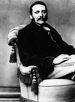 Jean Baptista von Schweitzer, German socialist arrested on a homosexual charge in 1862