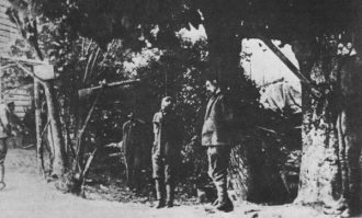 The Czechoslovak legionnaires in Italy executed after being captured by the Austro-Hungarian forces