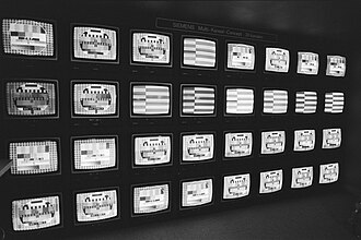 Demonstration of a 30-channel cable TV system in the Netherlands in March 1981.