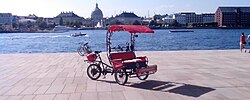 Rickshaw in Copenhagen, Denmark, in 2014