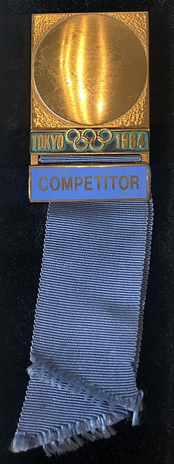 1964 Summer Olympic Games competitor medal awarded to Irish yachtsman Eddie Kelliher