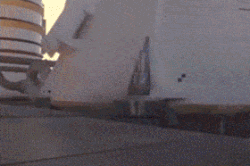 Early ignition and lift-off view of main-engines and SRB (ground-camera view)