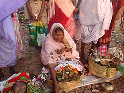 Celebrating Chhath puja with traditional fruit species