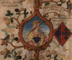 Isabel of Braganza was the first to intermarry with the royal family, as wife of Infante João, Constable of Portugal.