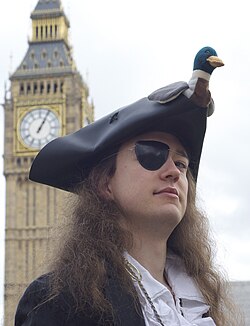 Scott as "Mad Cap'n Tom" in 2010