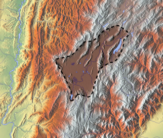 Southwestern Altiplano; Bogotá savanna, territory of the southern mosca (zipa)