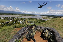 Supervision of counter-terrorism bases in the VRAEM