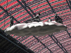Clouds: Meteoros at London's St Pancras station by Lucy and Jorge Orta
