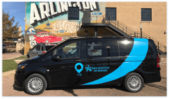Via Arlington, the city's public on-demand transportation service.
