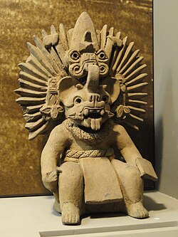 Zapotec bat god, Oaxaca, 350–500 CE