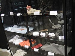 A set of props used in the production of the Saw films, which are notorious for depicting extreme graphic violence