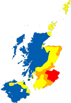 The growth and distribution of Scots in Scotland and Ulster:[30][31] Early Scots by the beginning of the 15th century